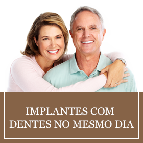 Implantes com dentes no mesmo dia